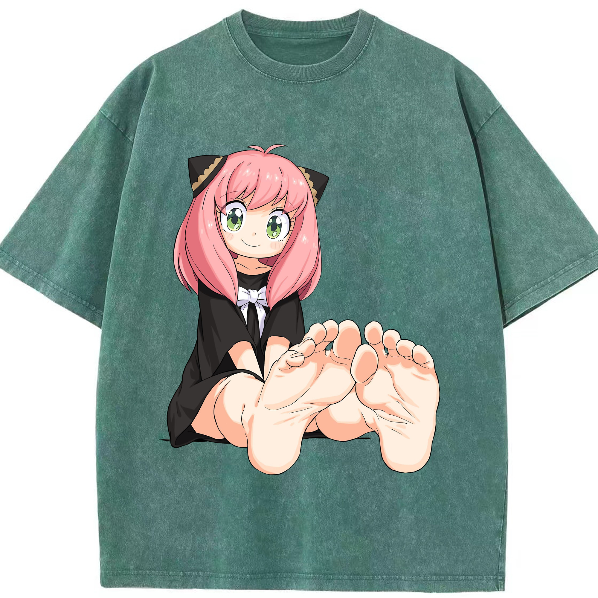 （画像用） SPY×FAMILY间谍家家酒 綿100% ヴィンテージ風 半袖Tシャツ（フロントプリント）